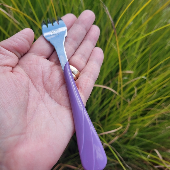 Fiesta Lilac Small Fork ~ Retired Color & Item ~ GUC ~ Fiestaware ~ Post-86 - Picture 7 of 16